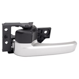 TRQ Front Left Interior Door Handle Silver Drivers Side Compatible with 2007-2014 Toyota FJ Cruiser