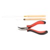Hair Extension Tool Kit with Silicone Rings Crochet Pulling Hook