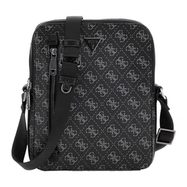 GUESS Torino Double Zip XBody with Vertical Zip Dark Black, Dark Black