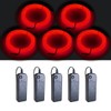 MaxLax EL Wire Red 5 Pack, 9ft/2.75m Neon Light Wire