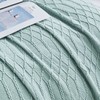 KASYLAN 100% Acrylic Knitted Throw Blanket Textured Solid Soft Decorative