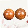 FRCOLOR 2pcs Wooden Massage Balls Round Fitness Hand Exercise Balls