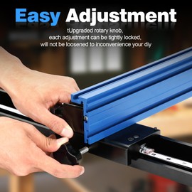 KMS7200 Bandsaw Fence - Table Saw Fence System Compatible with Most 14-inch Band Saws, Precise Cutting Measurement. Aluminum