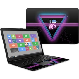 MightySkins Skin Compatible with HP 17t Laptop 17.3" (2017) - I Heart 80s | Protective, Durable, and Unique Vinyl Decal wrap Cover | Easy to Apply, Remove, and Change Styles | Made in The USA