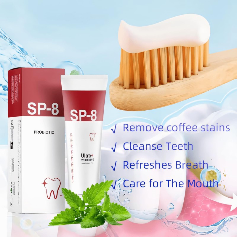 Funkprofi Sp8 Probiotic Toothpaste - Ultra Whitening & Deep Cleaning