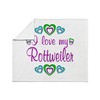 CafePress Love My Rottweiler Throw Blanket Super Soft Fleece Plush