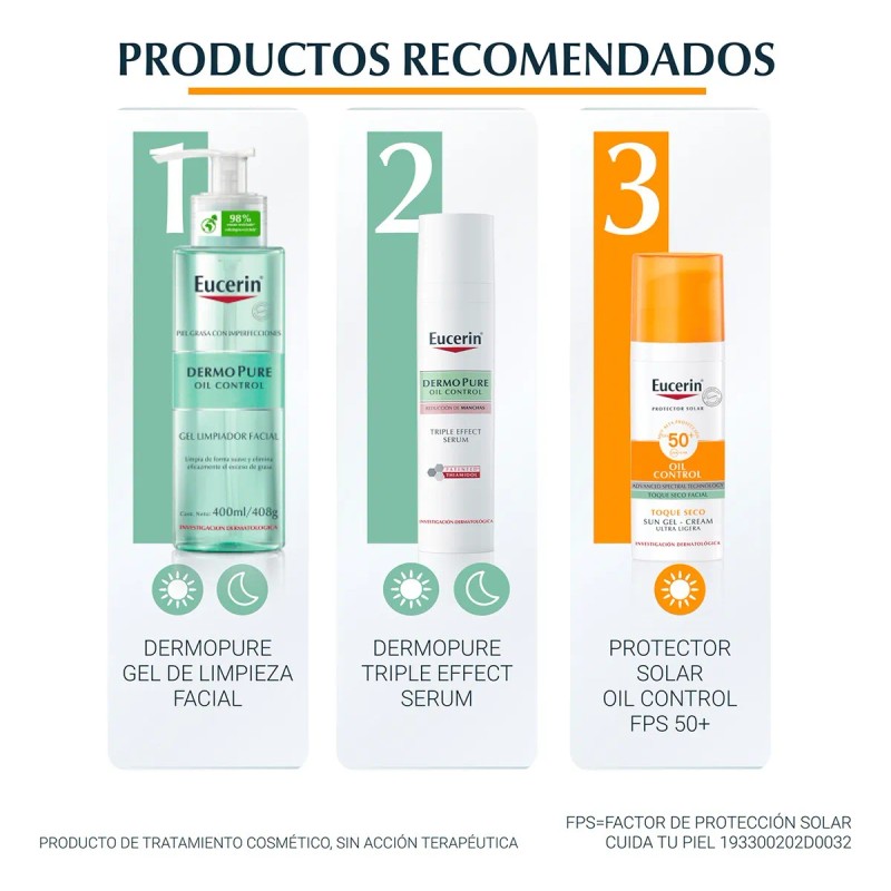 Protector Solar Eucerin Toque Seco Fps50 50ml