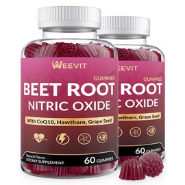Beet Root Gummies, Nitric Oxide Supplement for Men, Beet Chews, Beetroot
