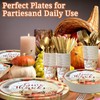 LFSTGN 350 PCS Thanksgiving Plates and Napkins Sets Includes Dinner