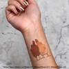 4 x 'Pair Of Chickens' Temporary Tattoos - Water Resistant,