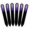 Coloured Glass Nail File with Velvet Bag, Real Toughened Glass
