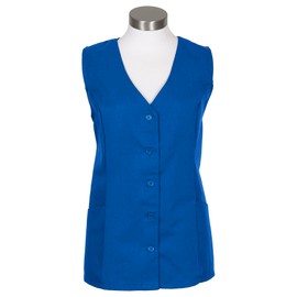 FAME 2 Pocket Uniform Vestá- Supermarket, Clerk, Activity, Volunteer, Costume - Royal Blue/Medium (V65-23312)