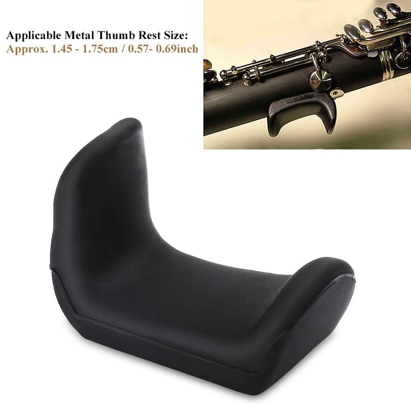 Dilwe Clarinet Thumb Protector, Rubber Clarinet Thumb Rest for Oboe