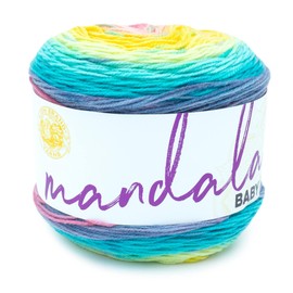 (1 Skein) Lion Brand Yarn Mandala Baby Yarn, Honeydukes