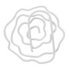 100pcs Rose Shape Paper Clips Increased Slip Resistance Lightweight Metallic