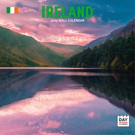 Dayplanner Publishing Ireland Calendar 2025, Large Square Wall Calendar, 16 Month, Ireland Gift Travel Calendar