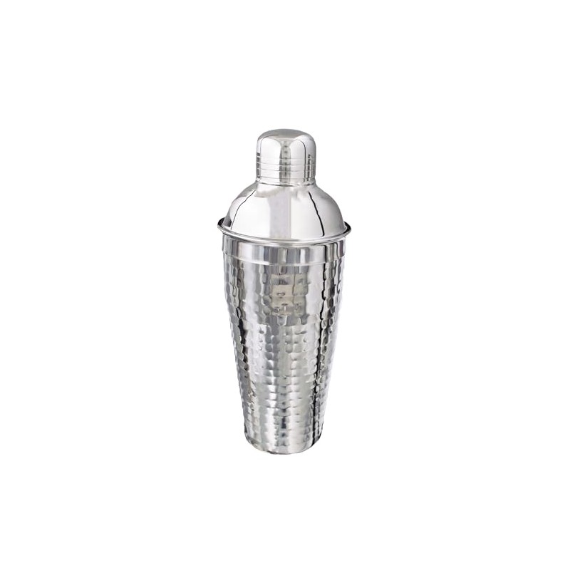 Buckingham Professional Stainless Steel Cocktail Set 750 ml, Hammered Effect