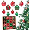 JUGLUTE Adornos para Arbol de Navidad, 44 pcs Plastic Esferas