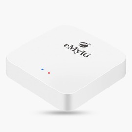 eMylo 5.0 Bluetooth & 3.0 ZigBee Gateway 3-in-1 Wireless Remote Control Gateway Intelligent Bluetooth ZigBee WiFi Hub for Home Automation Compatible with Alexa, Google Home with Smart Life/Tuya App