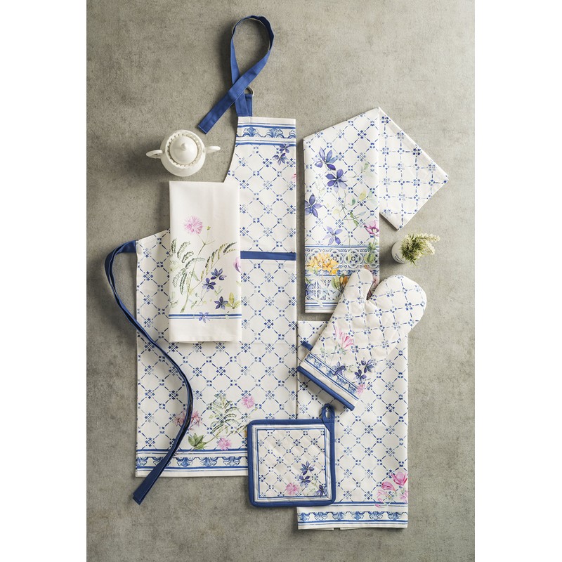Maison d'Hermine 100% Cotton 1-Piece Kitchen Apron with Adjustable Neck
