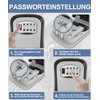 GOOPOOL Key Safe with Number Code, Key Safe for Home,