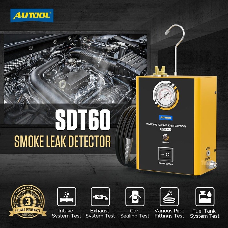 AUTOOL SDT60 EVAP Smoke Machine Diagnostic Car Pipe Vacuum Leak