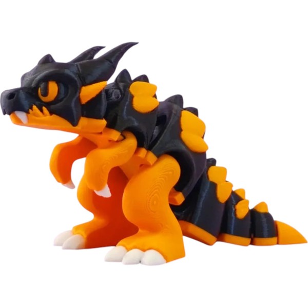 Articulated Rexagon Dinosaur Figure – Posable Dragon-Like Collectible with Bold