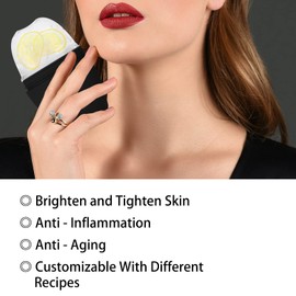 Evmliy Silicone Ice Roller Facial Massager - Brighten Skin, Reduce Puffiness, Reusable Ice Roller for Face & Eyes, Freezer (1Pack, Black)