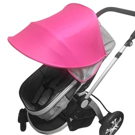 Baby Pram Sun Shade Cover Baby Stroller Awning Pushchair Sun Canopy Anti-UV Sun Cover Umbrella Baby Carriage Sun Shield Buggy Sun Visor Parasol Universal Windproof Waterproof with Arched Hard Support