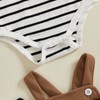 XIXIMAON Infant Baby Boy Outfits Short Sleeve Striped Romper Cartoon