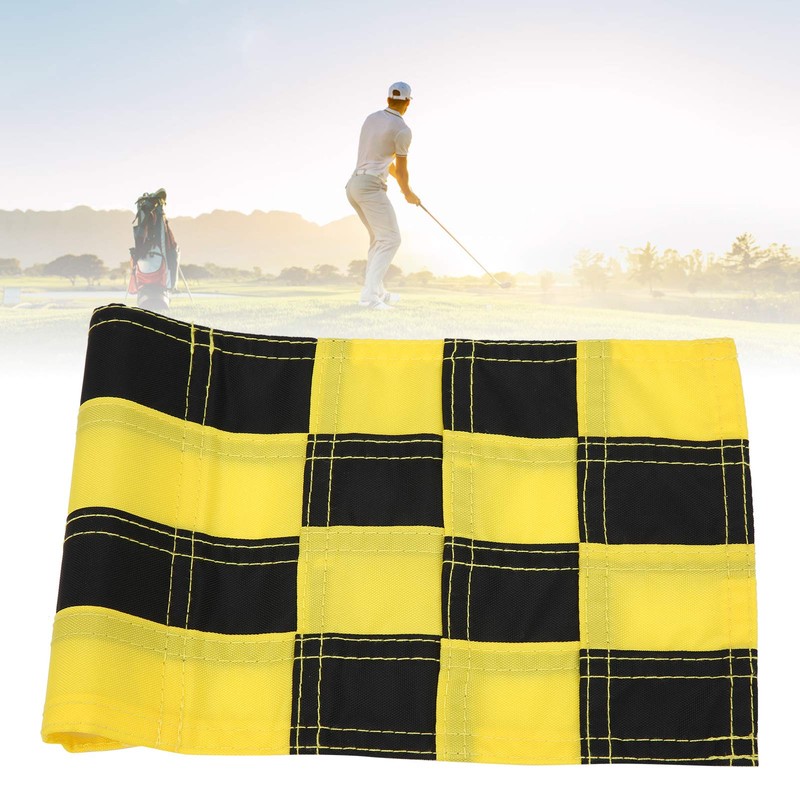 QANYEGN Golf Flagstick Mini, Checkered Practice Golf Hole Pole Cup