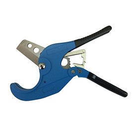 Professional Ratcheting Pipe Cutter PVC/Resin Tubing Plastic Pipe Cutter Tool (Up to 2-1/2 Diameter Pipes)