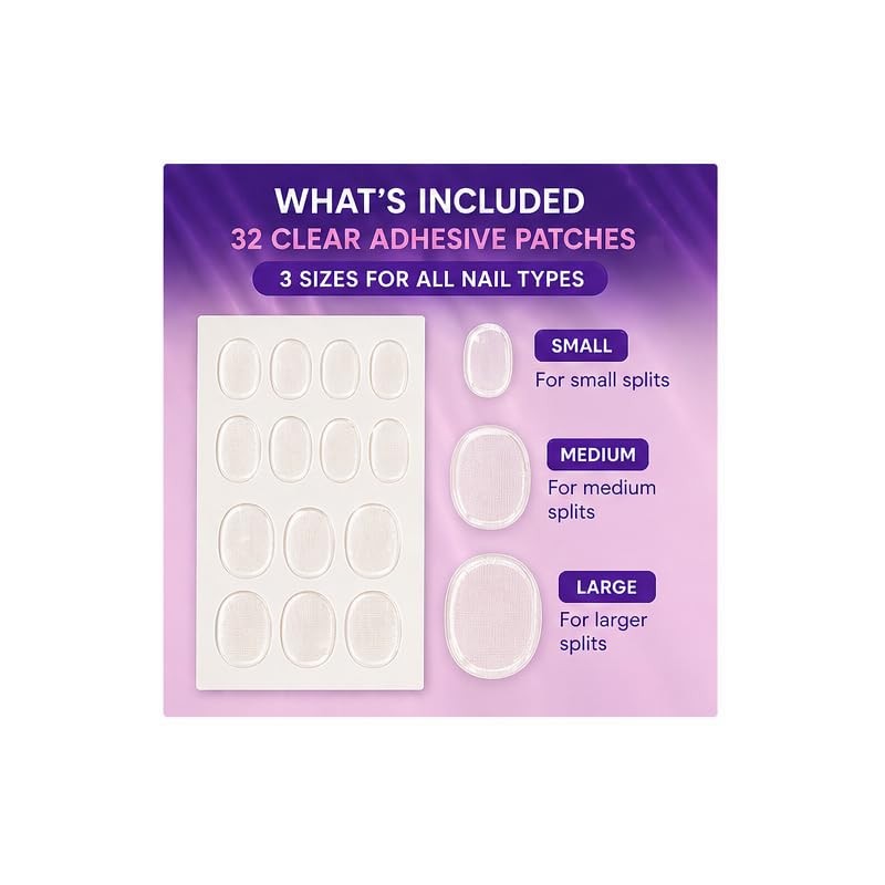 1 x 32 Nail Save Patches ~ Temporary protection for