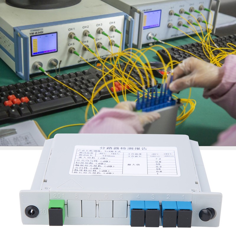 Fiber Optic Splitter High Quality 1X4 PLC for Optical Communication