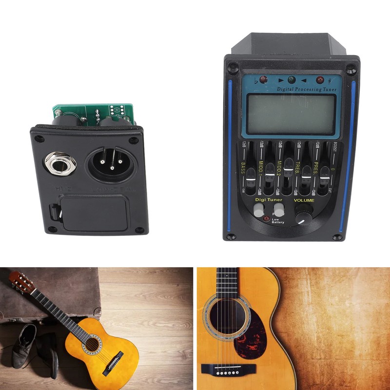 Acoustic Guitar Pickup Precise Tuning Multi Functional Guitar EQ Equalizer
