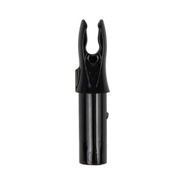Bohning Blazer Nock for .246 Shafts (Standard Diameter, S-Nock, 6.5 mm) 12 Pack, Black