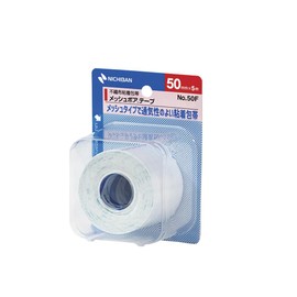 ニチバン 粘着包帯 メッシュポアテープ 50mm幅 5m巻き 1巻