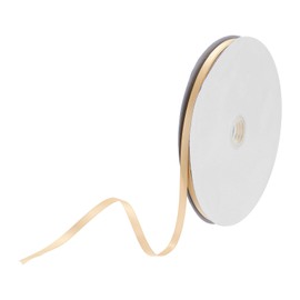 DMiotech 1/4 inch 70 Yards Satin Ribbon Thin Double Face Fabric Grosgrain Ribbon for Gift Wrapping Floral Hair Flower Bouquet, Champagne