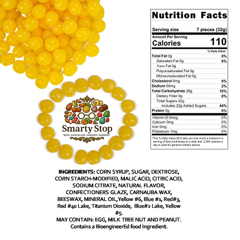 Smarty Stop Fruit Sours Chewy Candy Balls, Bite-Size AND Resealable