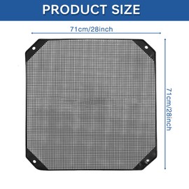BOJACK 28x28 Central Air Conditioner Cover for Outside Units, Top Universal Outdoor AC Cover Defender, Larger Mesh AC Unit Covers, Breathable Air Conditioner Condenser Compressor Covers for All Season
