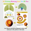 MOCOBO 3D Printing Drawing Book, 40 Colorful Patterned Thick Paper