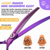 JASON 7.5" Curved Chunkers Shears - Professional Dog Scissors for