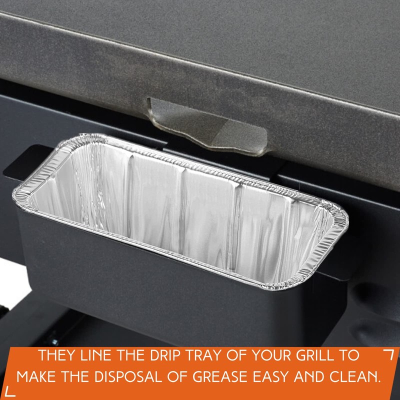 Findful 30-Pack Blackstone Griddle Accessories Drip Pan Liners, Aluminum Foil