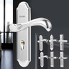 Stainless Steel Handle Door Lock Mechanical Magnetic Security Entry Lever