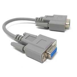 20cm 1pcs. D9 Male to HD15 Female VGA SVGA (9 Pin to 15 Pin) Serial Cable Adapter Converter 0.6ft