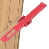 8in Woodworking Marking Ruler Multifunctional Aluminum Alloy Portable Woodworking Scribing
