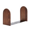 Pandapark Wood Bookends,Non-Skid Bookend for Shelves,Heavy Duty Bookends,Book Stand for