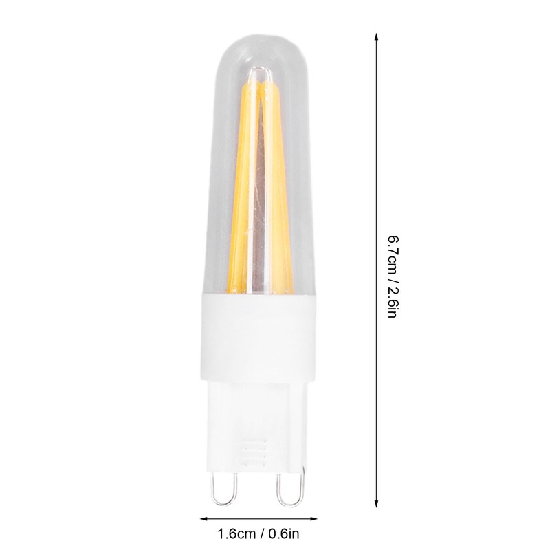 10Pcs G9 LED Bulb 3W 200LM Long Filament Bulbs for