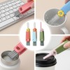 3 Pcs 3-in-1 Cup Lid Crevice Cleaning Brush, Portable Multifunctional