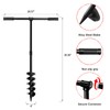 LONGRUN Hand Drill Auger Post Hole Digger, Manual Garden Hole